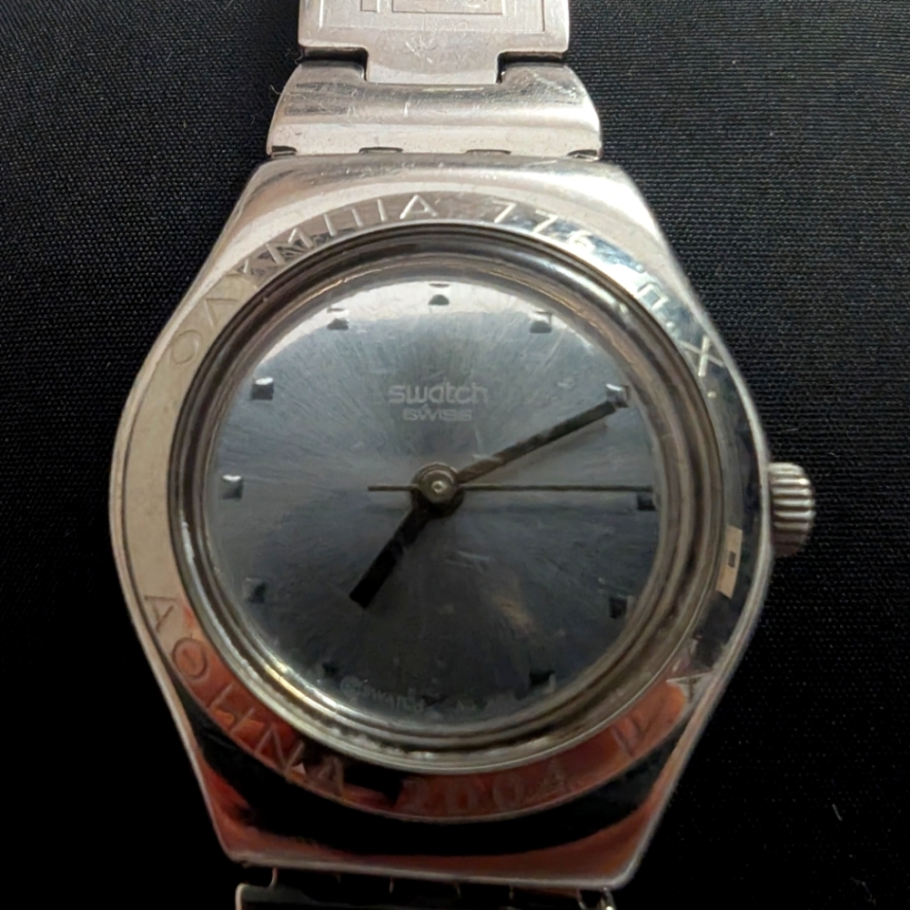 Silver Geometric Pattern Watch - Picture 2 of 3